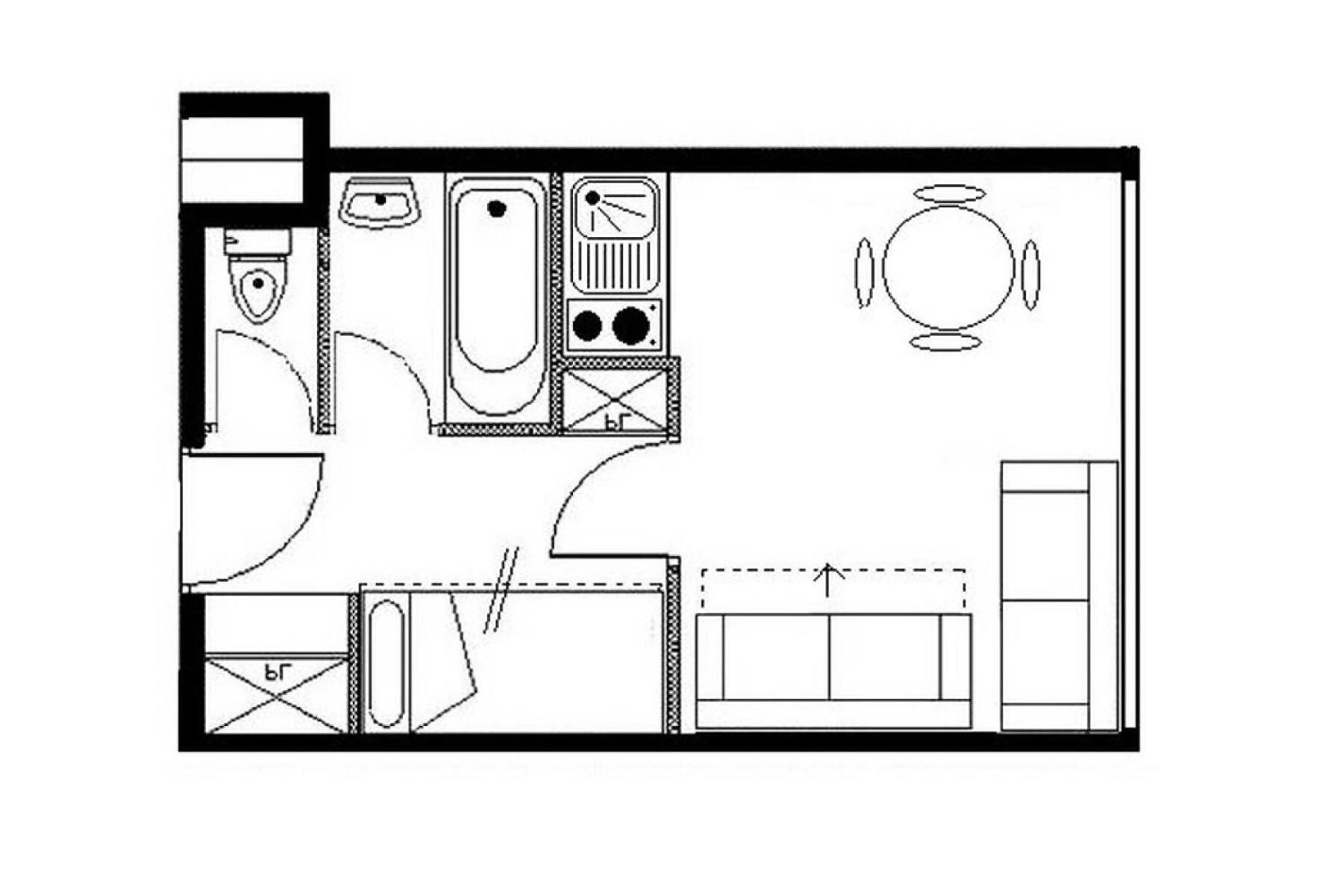 Residence Boedette A - Studio Classique - Depart Et Retour Skis Aux Pieds Mae-3564 Saint-Martin-de-Belleville Exterior foto